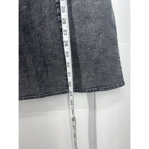 Black Distresses Denim Jean Dress (XS) W/Stretch 80s-90s style - Picture 5 of 7